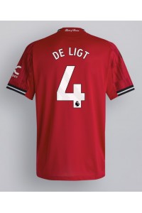 Manchester United Matthijs de Ligt #4 Jalkapallovaatteet Kotipaita 2025-26 Lyhythihainen
